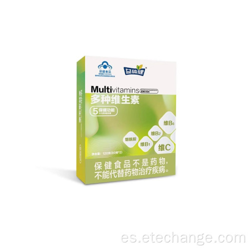 Tabletas masticables nutricionales con múltiples vitaminas